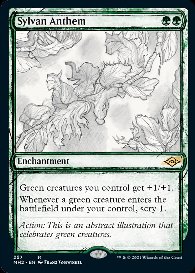 Sylvan Anthem (Sketch) [Modern Horizons 2] | Galactic Gamez