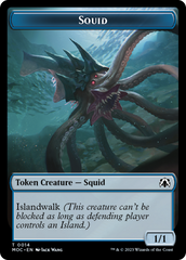 Squid // Human (26) Double-Sided Token [March of the Machine Commander Tokens] | Galactic Gamez