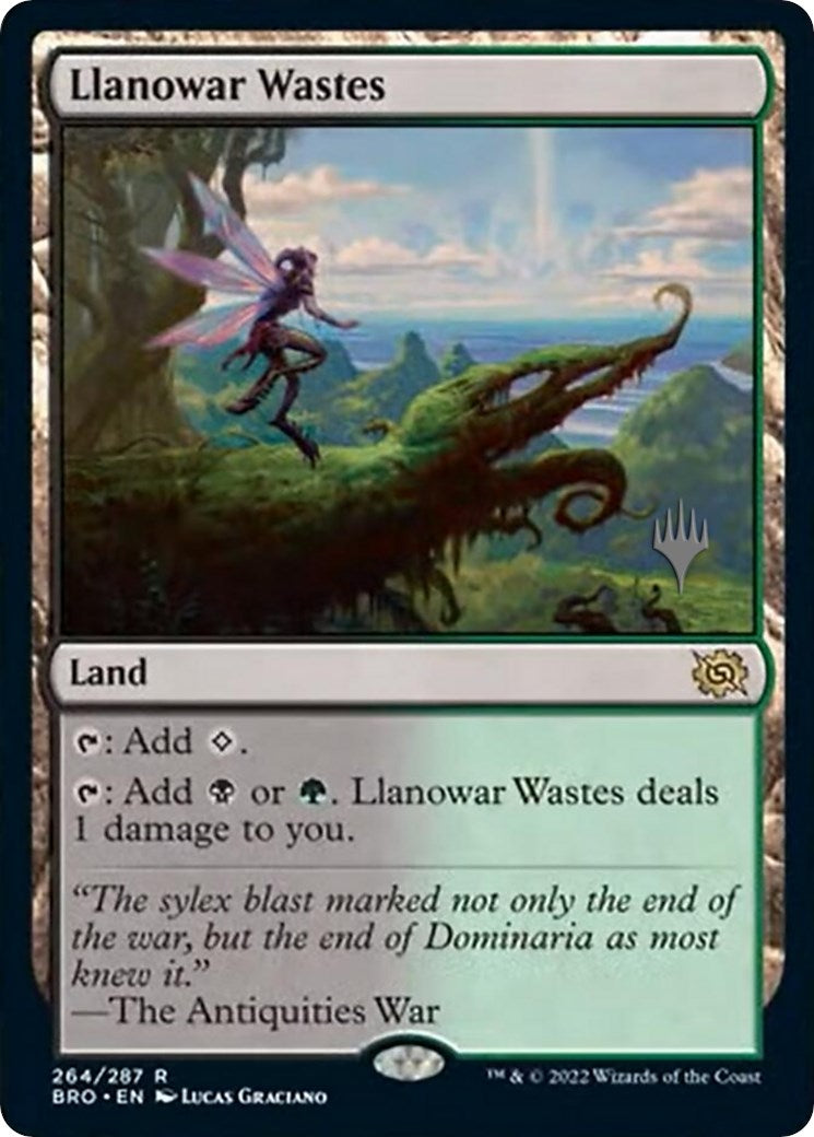 Llanowar Wastes (Promo Pack) [The Brothers' War Promos] | Galactic Gamez