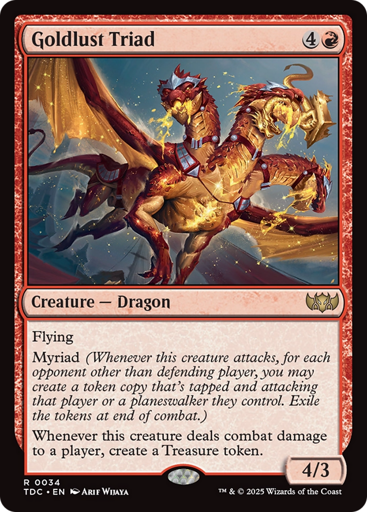 Goldlust Triad [Tarkir: Dragonstorm Commander] | Galactic Gamez