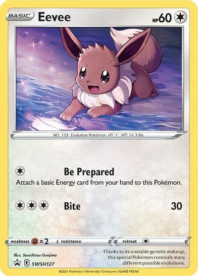 Eevee (SWSH127) [Sword & Shield: Black Star Promos] | Galactic Gamez