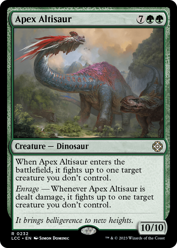 Apex Altisaur [The Lost Caverns of Ixalan Commander] | Galactic Gamez