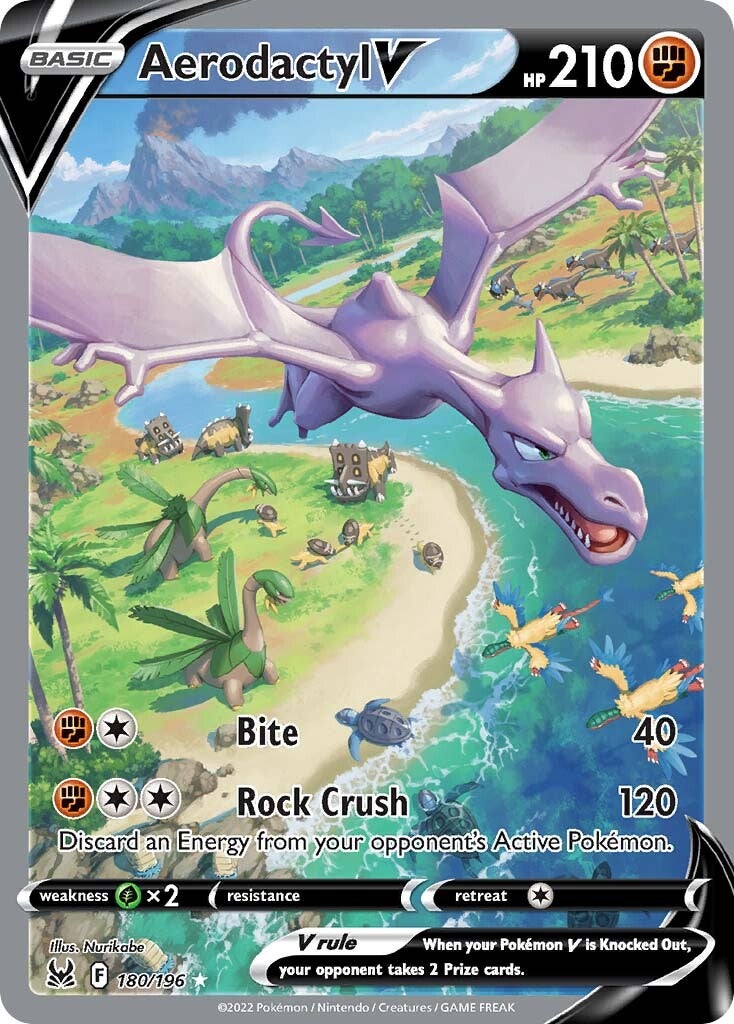 Aerodactyl V (180/196) [Sword & Shield: Lost Origin] | Galactic Gamez