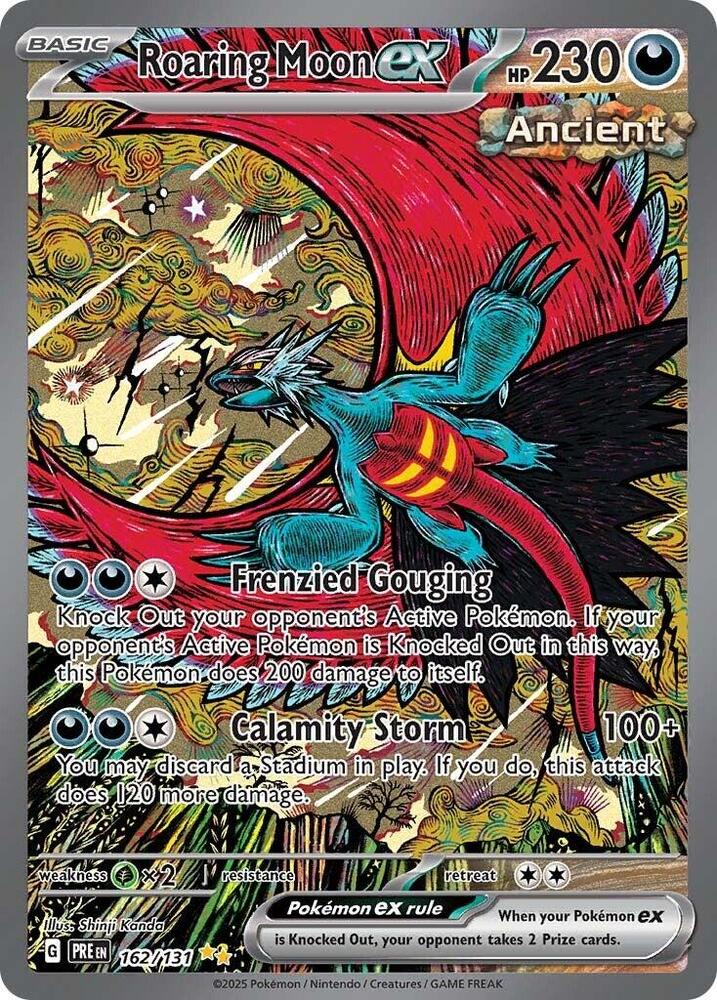 Roaring Moon ex (162/131) [Scarlet & Violet: Prismatic Evolutions] | Galactic Gamez