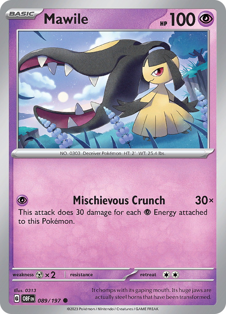 Mawile (089/197) [Scarlet & Violet: Obsidian Flames] | Galactic Gamez