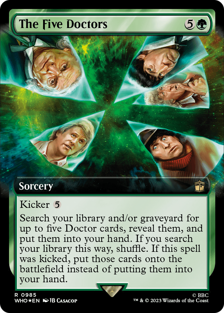 The Five Doctors (Extended Art) (Surge Foil) [Doctor Who] | Galactic Gamez