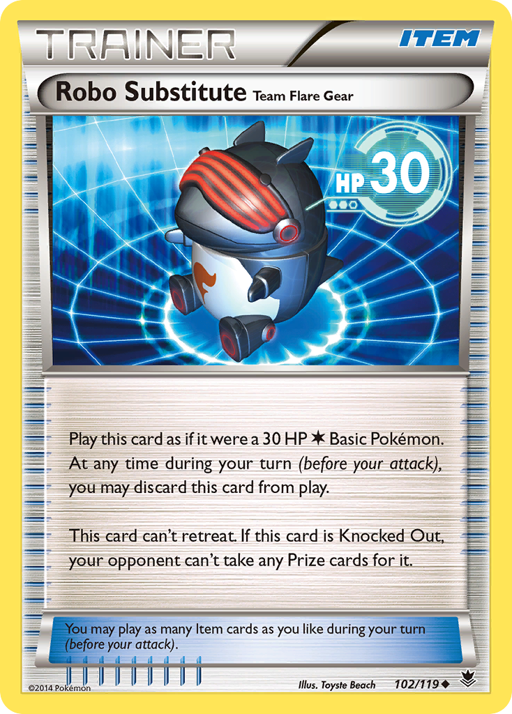 Robo Substitute Team Flare Gear (102/119) [XY: Phantom Forces] | Galactic Gamez