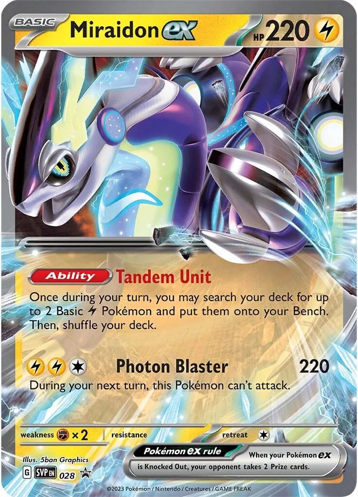 Miraidon ex (028) [Scarlet & Violet: Black Star Promos] | Galactic Gamez