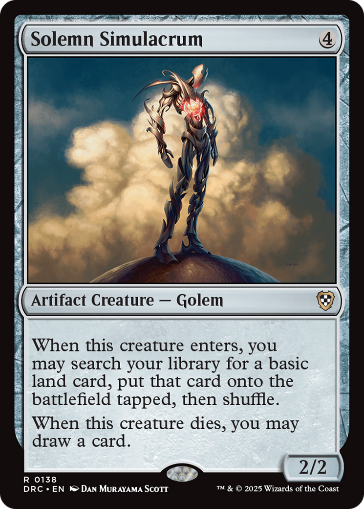 Solemn Simulacrum [Aetherdrift Commander] | Galactic Gamez