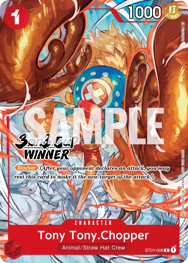 Tony Tony.Chopper (3-on-3 Cup) [Winner] [One Piece Promotion Cards] | Galactic Gamez