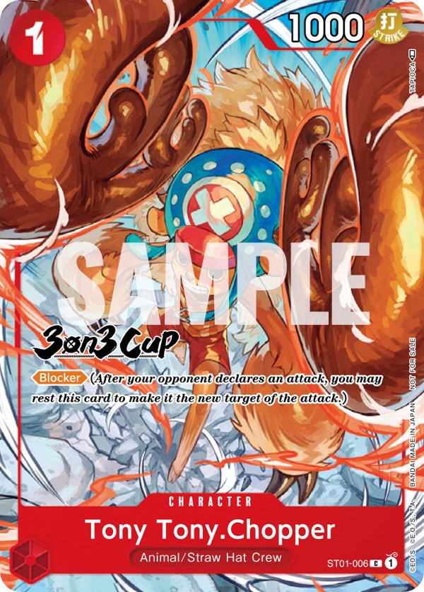 Tony Tony.Chopper (3-on-3 Cup) [Participant] [One Piece Promotion Cards] | Galactic Gamez