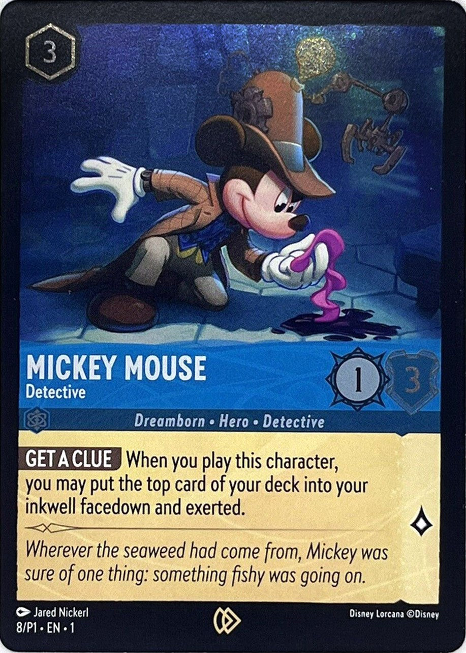 Mickey Mouse - Detective (8) [Promo Cards] | Galactic Gamez