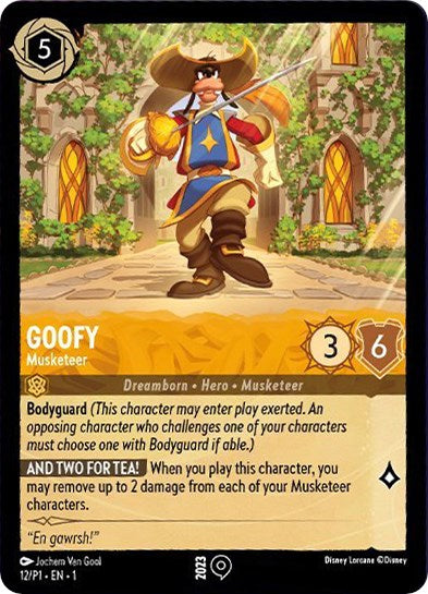 Goofy - Musketeer (12/P1) [Promo Cards] | Galactic Gamez