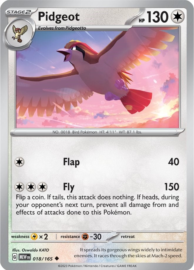 Pidgeot (018/165) [Scarlet & Violet 151] | Galactic Gamez