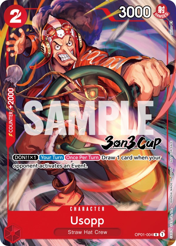 Usopp (3-on-3 Cup) [Participant] [One Piece Promotion Cards] | Galactic Gamez