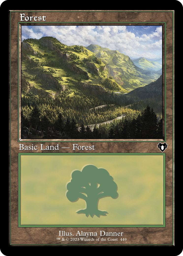 Forest (449) (Retro) [Commander Masters] | Galactic Gamez