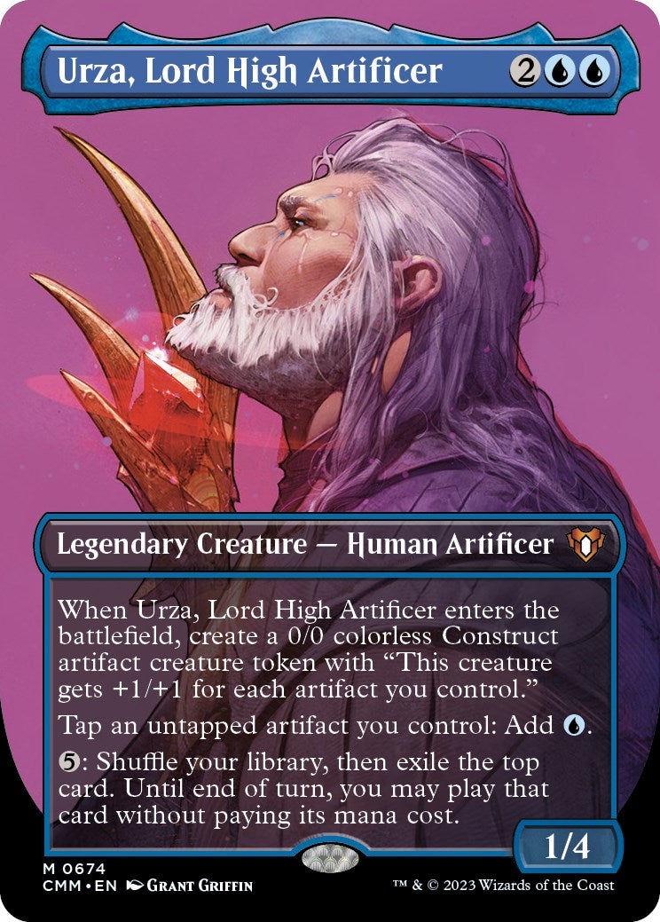 Urza, Lord High Artificer (Borderless Profile) [Commander Masters] | Galactic Gamez