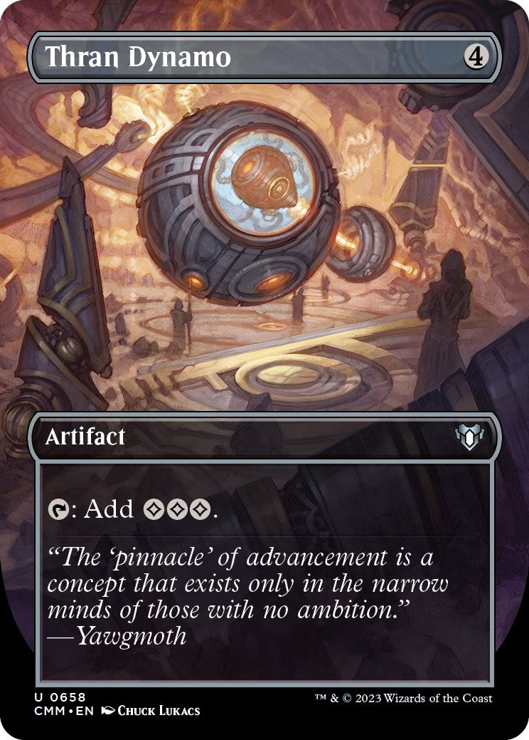 Thran Dynamo (Borderless Alternate Art) [Commander Masters] | Galactic Gamez