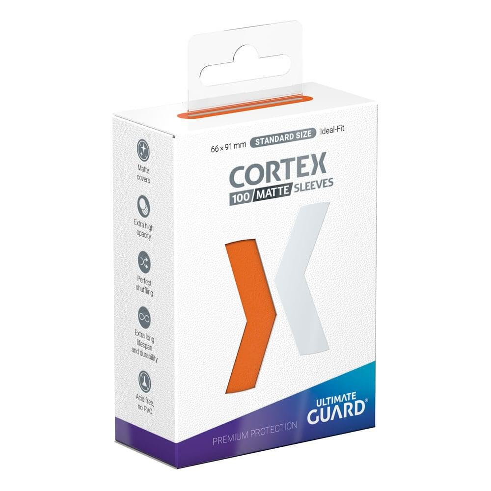 Ultimate Guard Cortex Sleeves Standard Size Matte - Orange (100-Pack) | Galactic Gamez