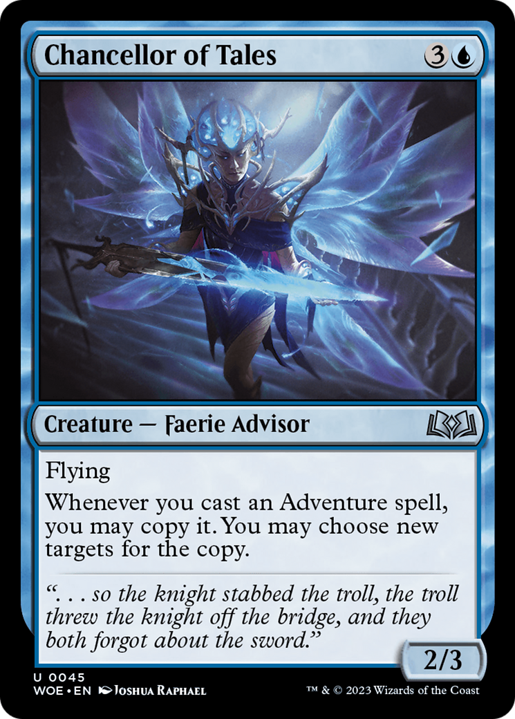 Chancellor of Tales [Wilds of Eldraine] | Galactic Gamez