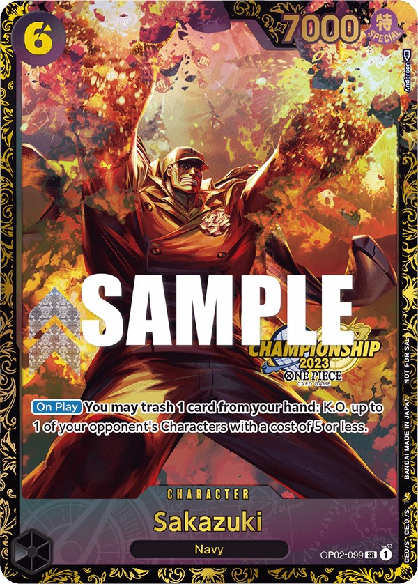 Sakazuki (Championship 2023) [One Piece Promotion Cards] | Galactic Gamez