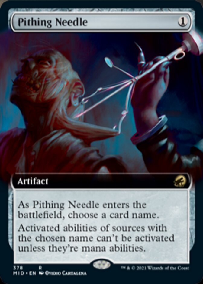 Pithing Needle (Extended Art) [Innistrad: Midnight Hunt] | Galactic Gamez