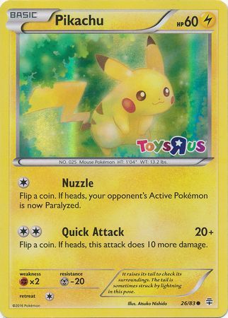 Pikachu (26/83) (Toys R Us Promo) [Miscellaneous Cards] | Galactic Gamez