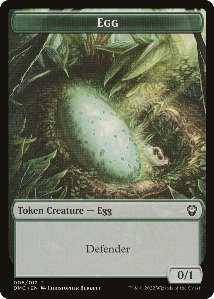 Treasure // Egg Double-Sided Token [Secret Lair Drop Series] | Galactic Gamez