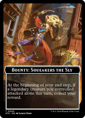 Bounty: Squeakers the Sly // Bounty Rules Double-Sided Token [Outlaws of Thunder Junction Commander Tokens] | Galactic Gamez