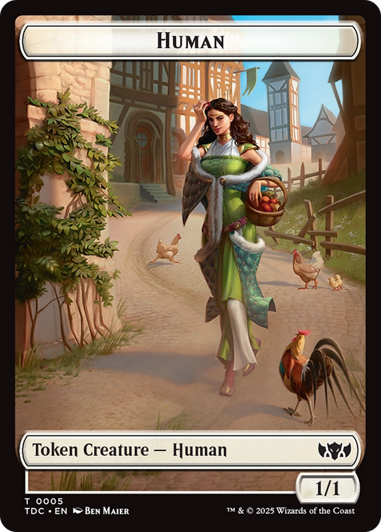 Human // Rat Double-Sided Token [Tarkir: Dragonstorm Commander Tokens] | Galactic Gamez