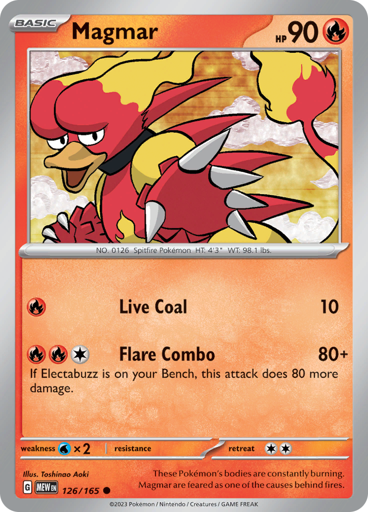 Magmar (126/165) [Scarlet & Violet 151] | Galactic Gamez