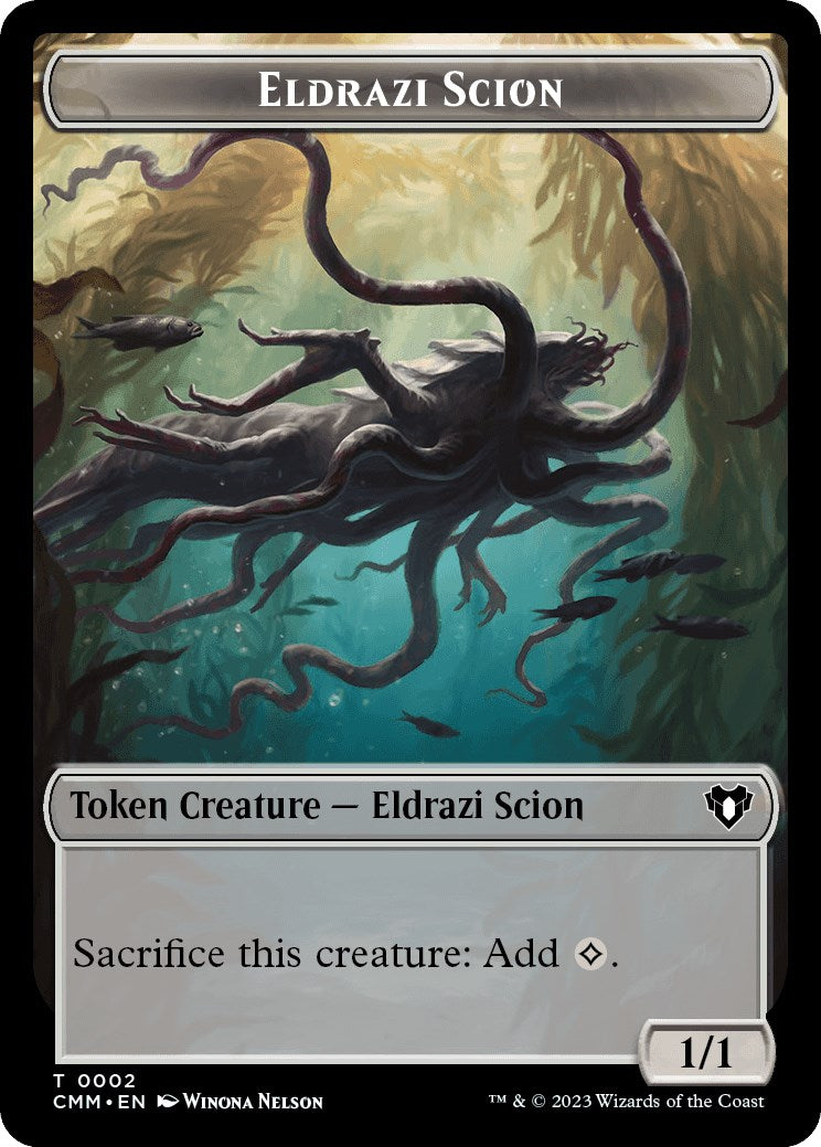 Eldrazi Scion // Phyrexian Beast Double-Sided Token [Commander Masters Tokens] | Galactic Gamez