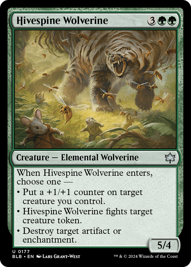 Hivespine Wolverine [Bloomburrow] | Galactic Gamez