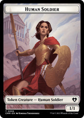 Human Soldier // Zombie (0013) Double-Sided Token [Commander Masters Tokens] | Galactic Gamez