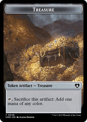 Treasure // Construct (0042) Double-Sided Token [Commander Masters Tokens] | Galactic Gamez