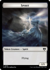 Spirit (0010) // Drake Double-Sided Token [Commander Masters Tokens] | Galactic Gamez