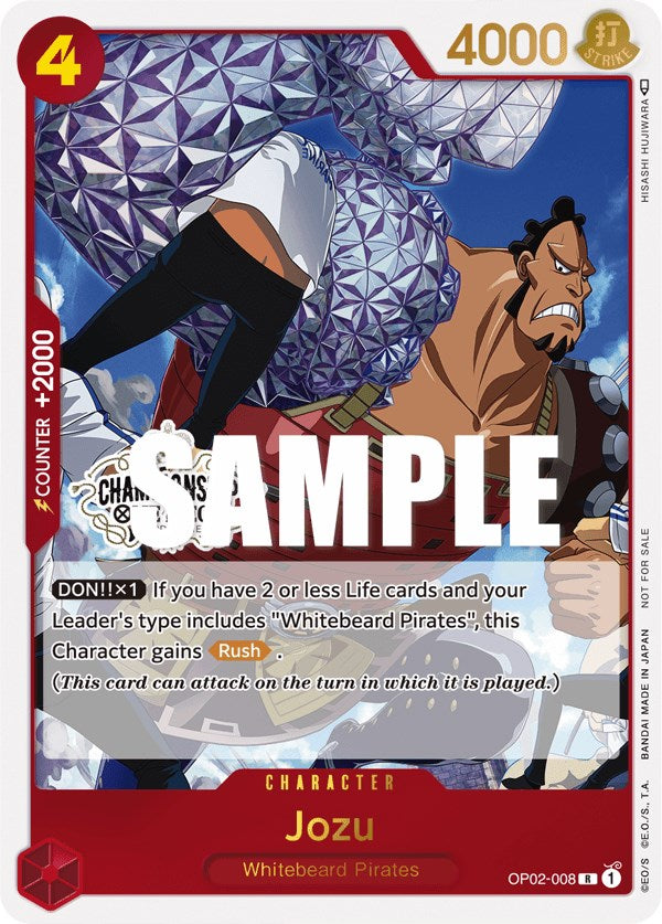 Jozu (Store Championship Participation Pack Vol. 2) [One Piece Promotion Cards] | Galactic Gamez