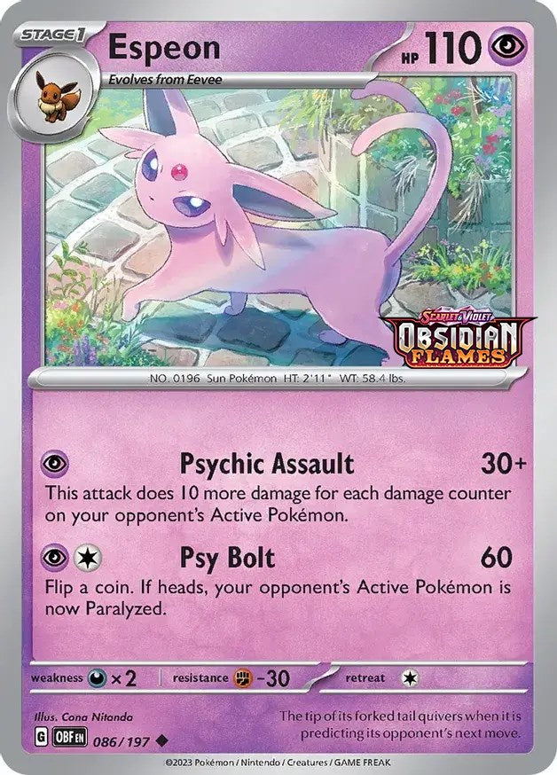 Espeon (086/197) (Best Buy Exclusive) [Scarlet & Violet: Black Star Promos] | Galactic Gamez