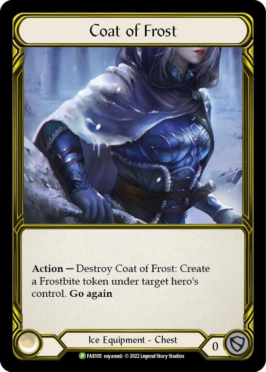 Coat of Frost (Golden) [FAB105] (Promo)  Cold Foil | Galactic Gamez