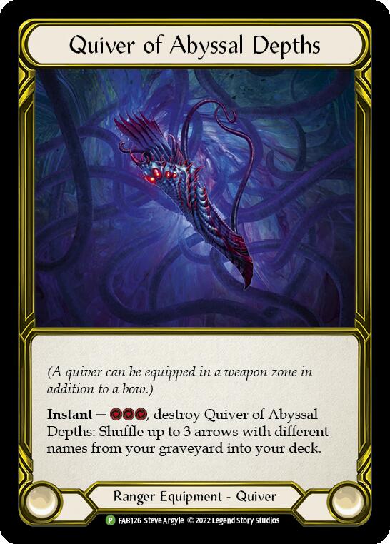 Quiver of Abyssal Depths (Golden) [FAB126] (Promo)  Cold Foil | Galactic Gamez