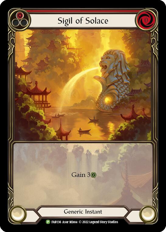 Sigil of Solace [FAB0136] (Promo)  Rainbow Foil | Galactic Gamez