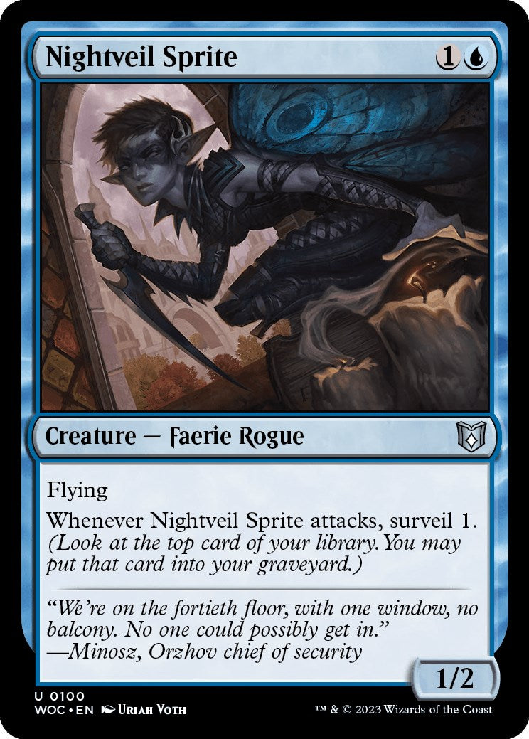 Nightveil Sprite [Wilds of Eldraine Commander] | Galactic Gamez
