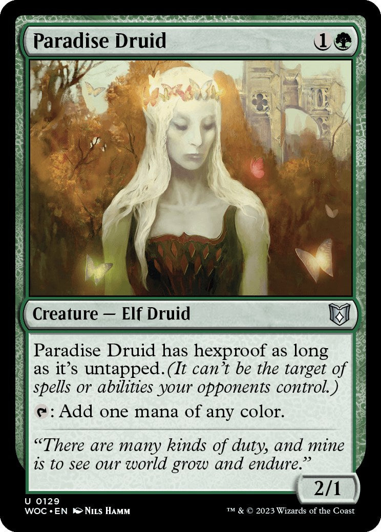 Paradise Druid [Wilds of Eldraine Commander] | Galactic Gamez