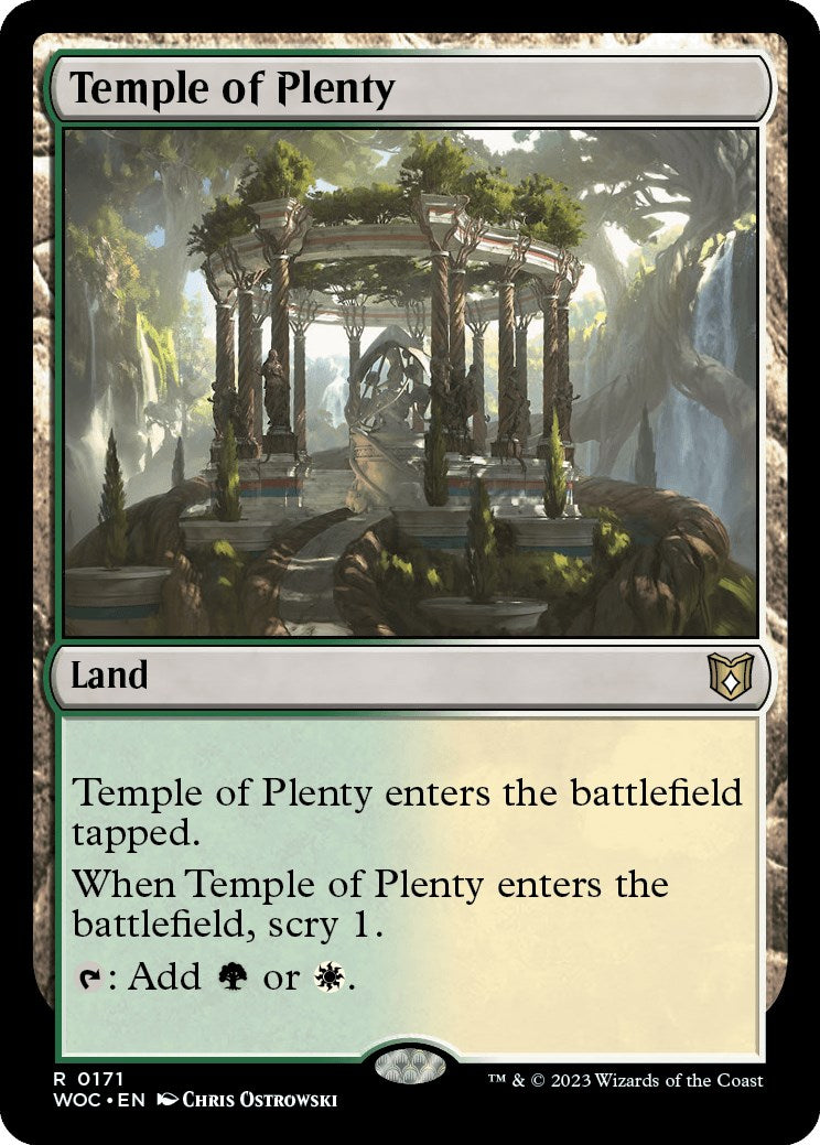 Temple of Plenty [Wilds of Eldraine Commander] | Galactic Gamez