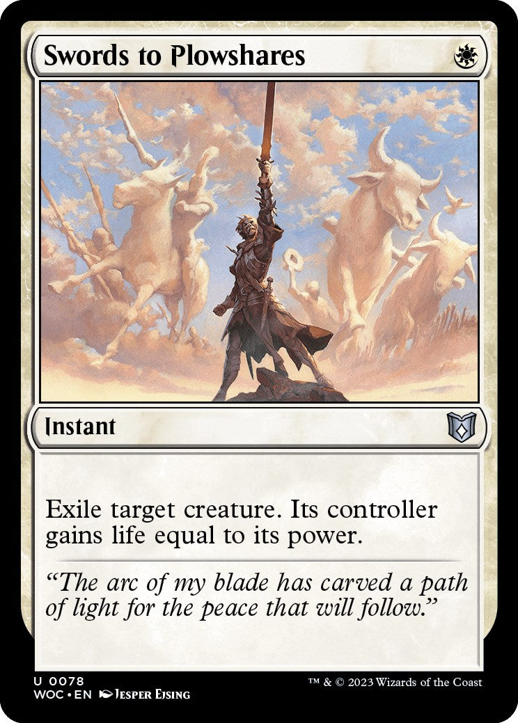 Swords to Plowshares [Wilds of Eldraine Commander] | Galactic Gamez