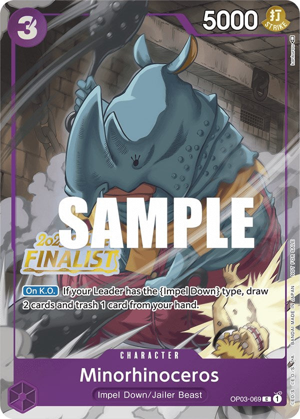 Minorhinoceros (Online Regional 2023) [Finalist] [One Piece Promotion Cards] | Galactic Gamez