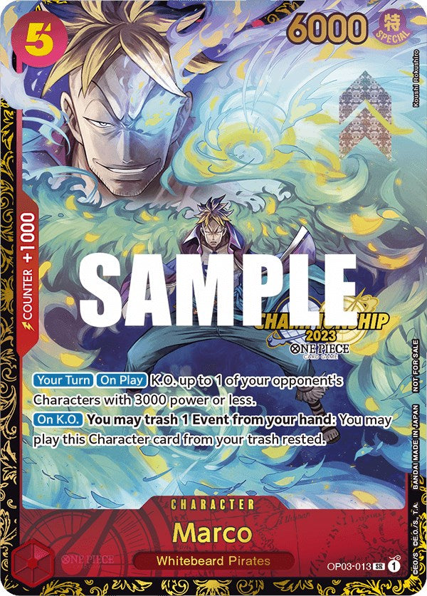 Marco (Championship 2023) [One Piece Promotion Cards] | Galactic Gamez