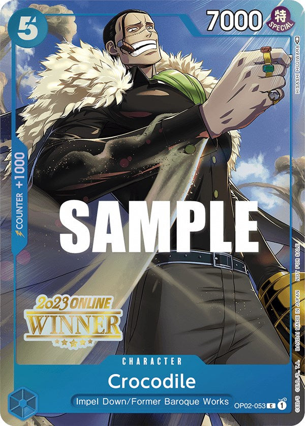 Crocodile (Online Regional 2023) [Winner] [One Piece Promotion Cards] | Galactic Gamez