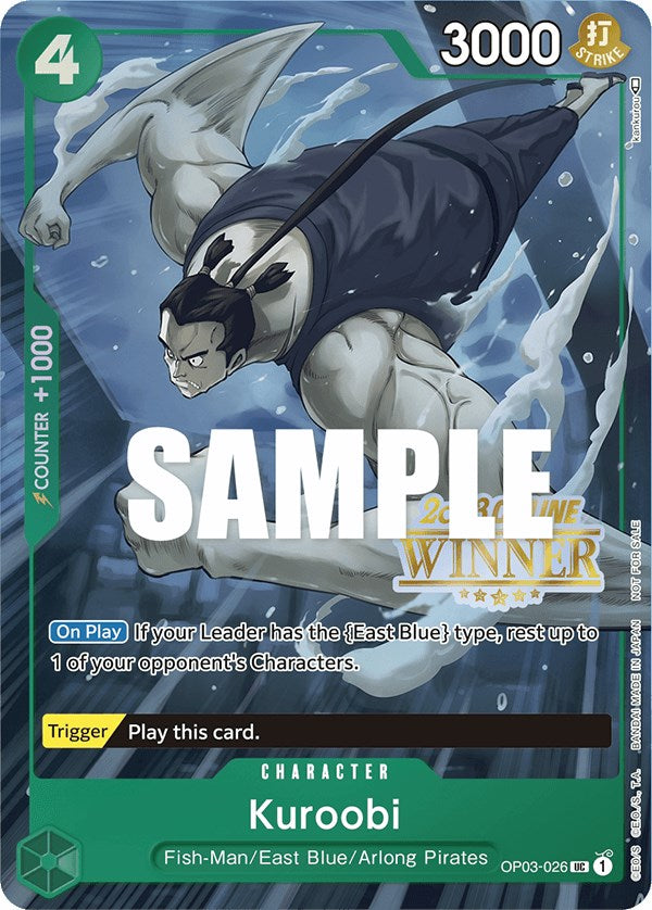 Kuroobi (Online Regional 2023) [Winner] [One Piece Promotion Cards] | Galactic Gamez