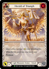 Herald of Triumph (Yellow) [FAB159] (Promo)  Rainbow Foil | Galactic Gamez